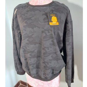 New STREETPIT Black Grey Camouflage Sweatshirt crewneck NWT sz 3XL